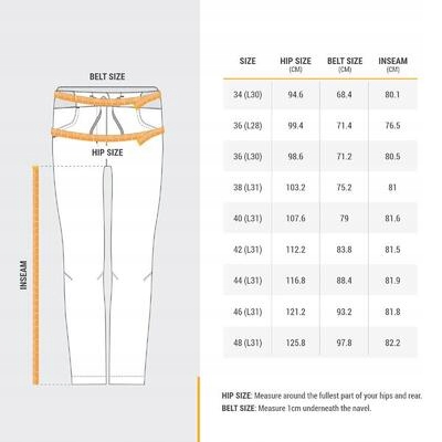 Spodnie turystyczne damskie Quechua SH100 Warm Rozmiar 40