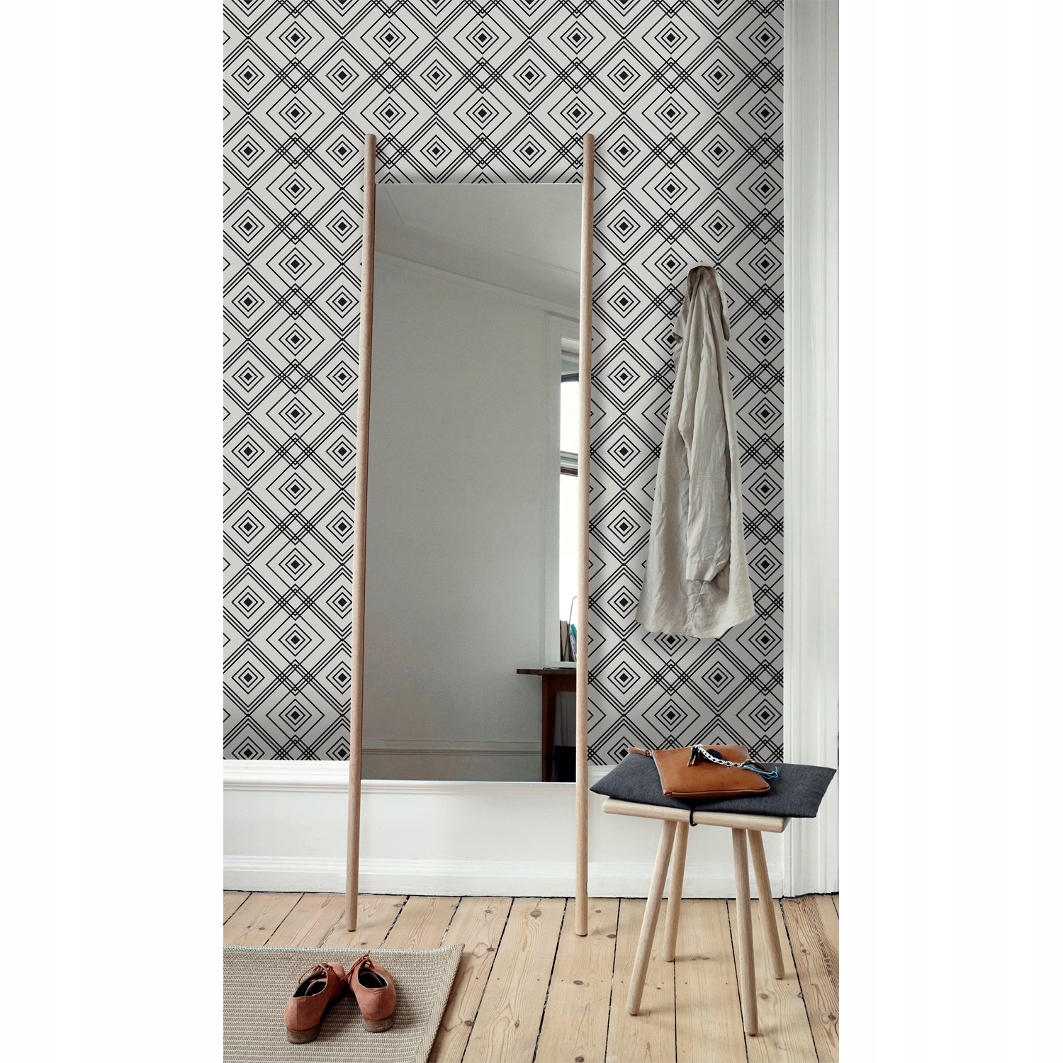 

Fototapeta Geometryczne biało-czarne wzory 290x290