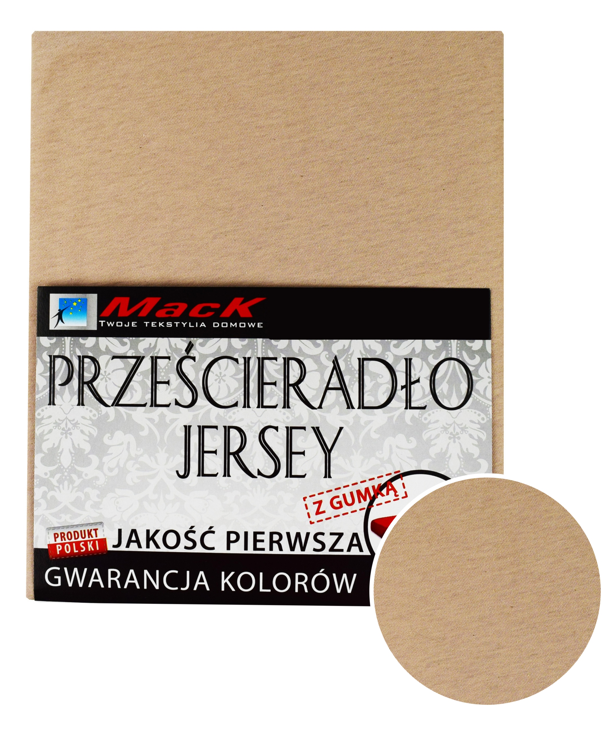 

Prześcieradło Jersey Z Gumką 220X200 jasny beż