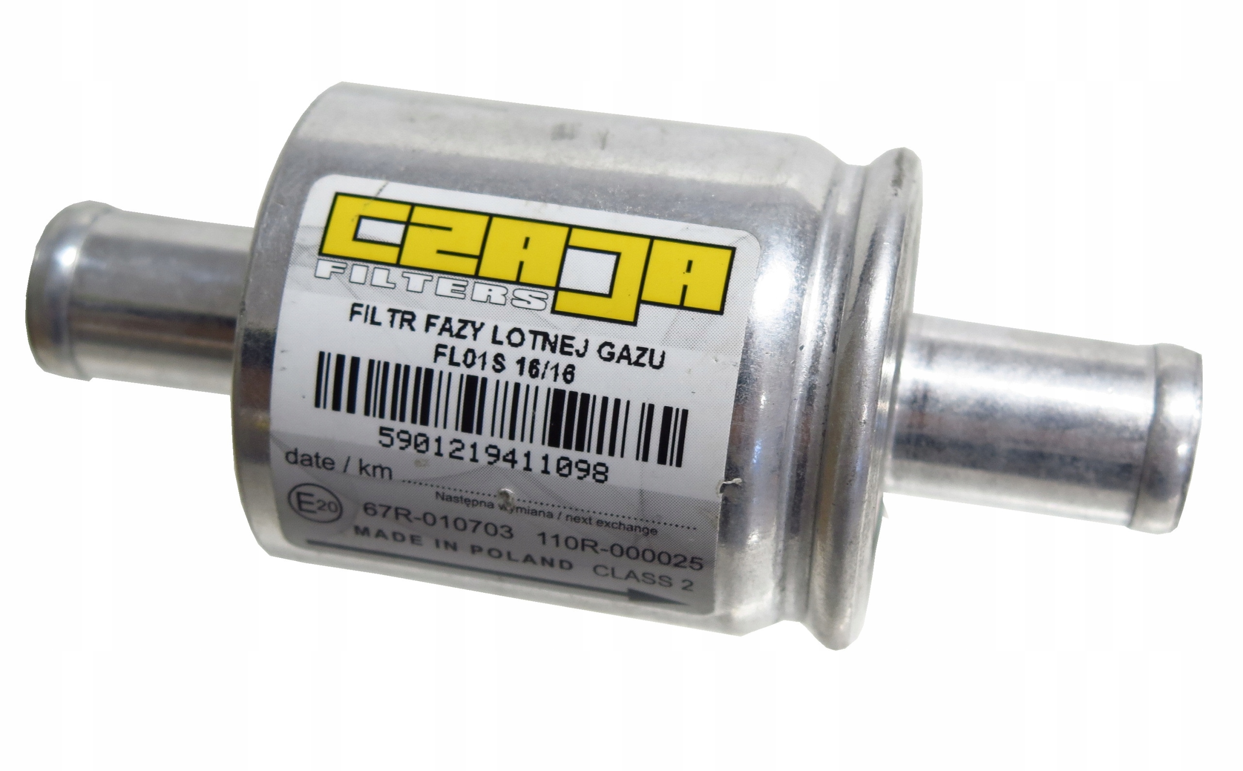 

Filtr Fazy Lotnej Gazu Lpg Cng 16/16 Czaja 16mm