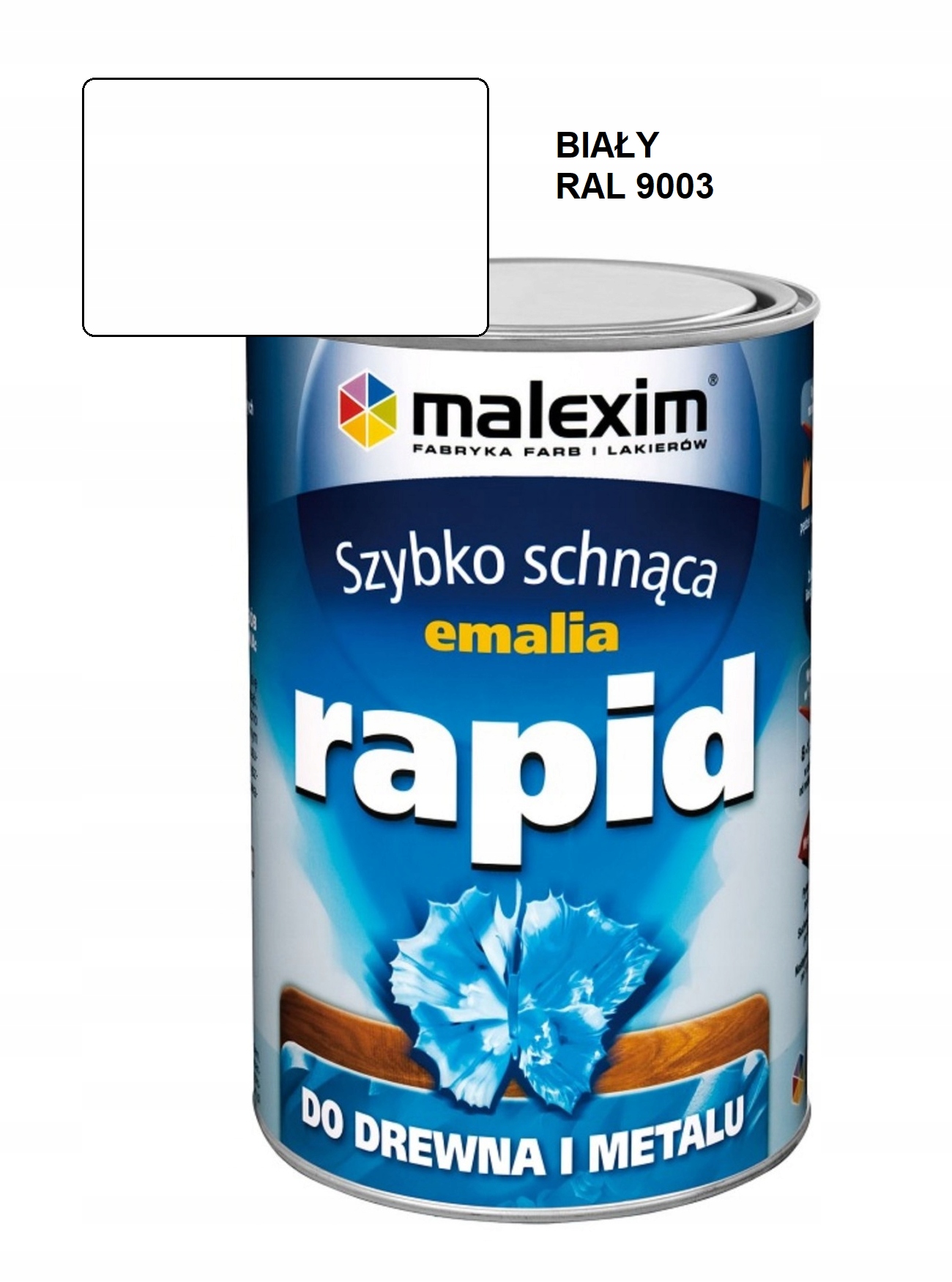 Rychleschnoucí smalt Rapid 10L bílý Ral 9003