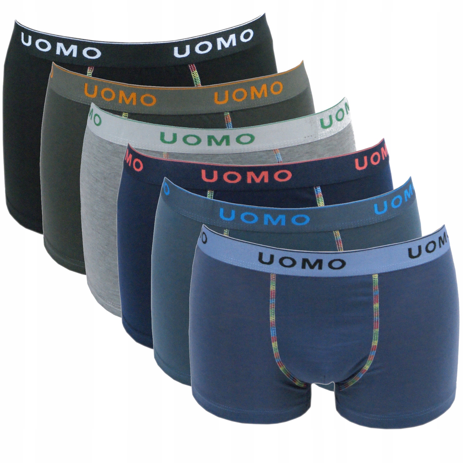 

W# 6x Bokserki męskie Uomo bawełna XL