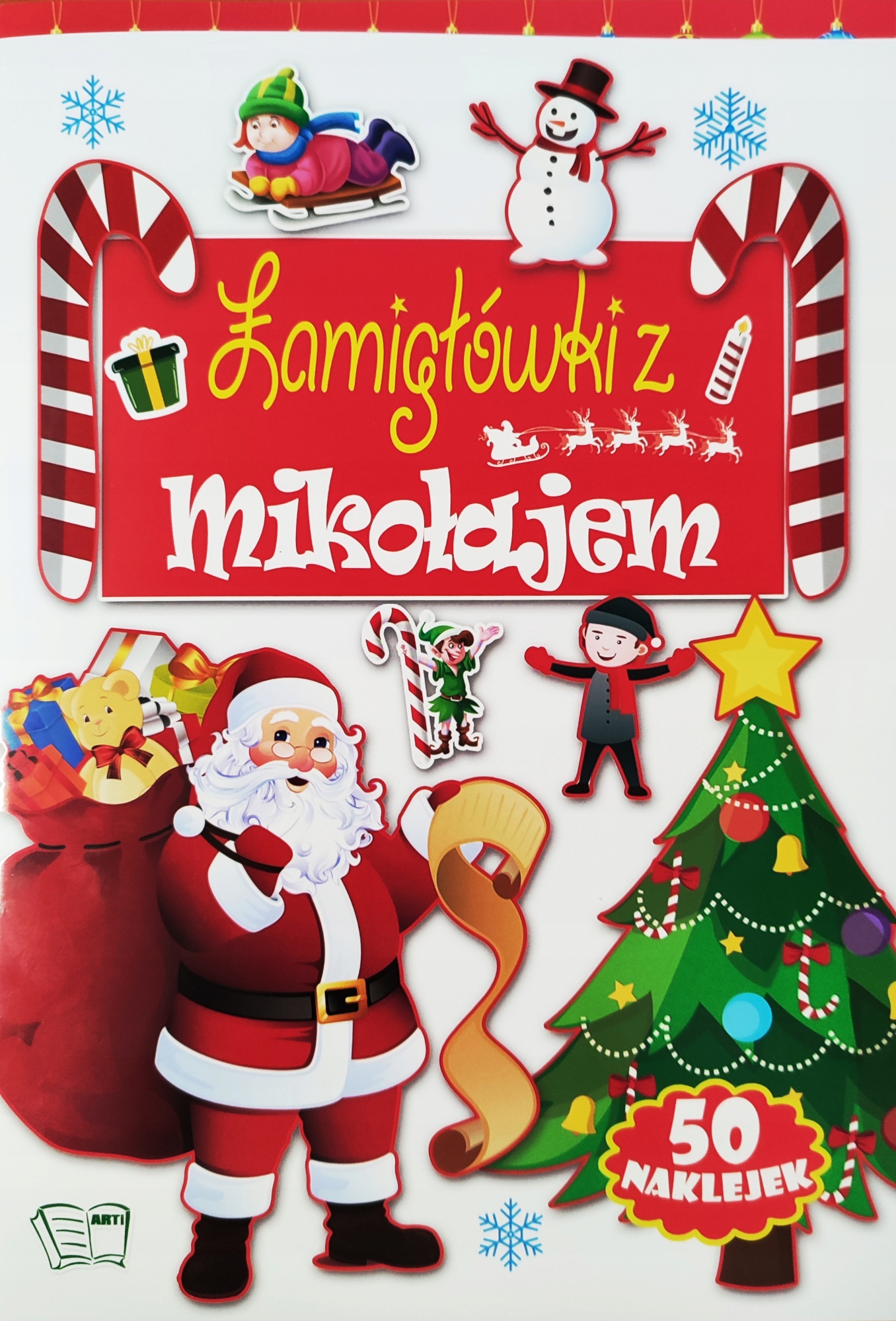 

Łamigłowki Z Mikołajem 50 Naklejek