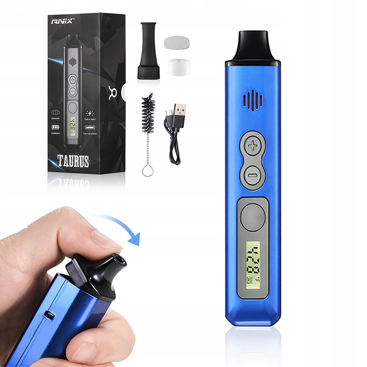 Vape Pen ANIXSTEAM Taurus - Waporyzator (limited edition) - niebieski ...