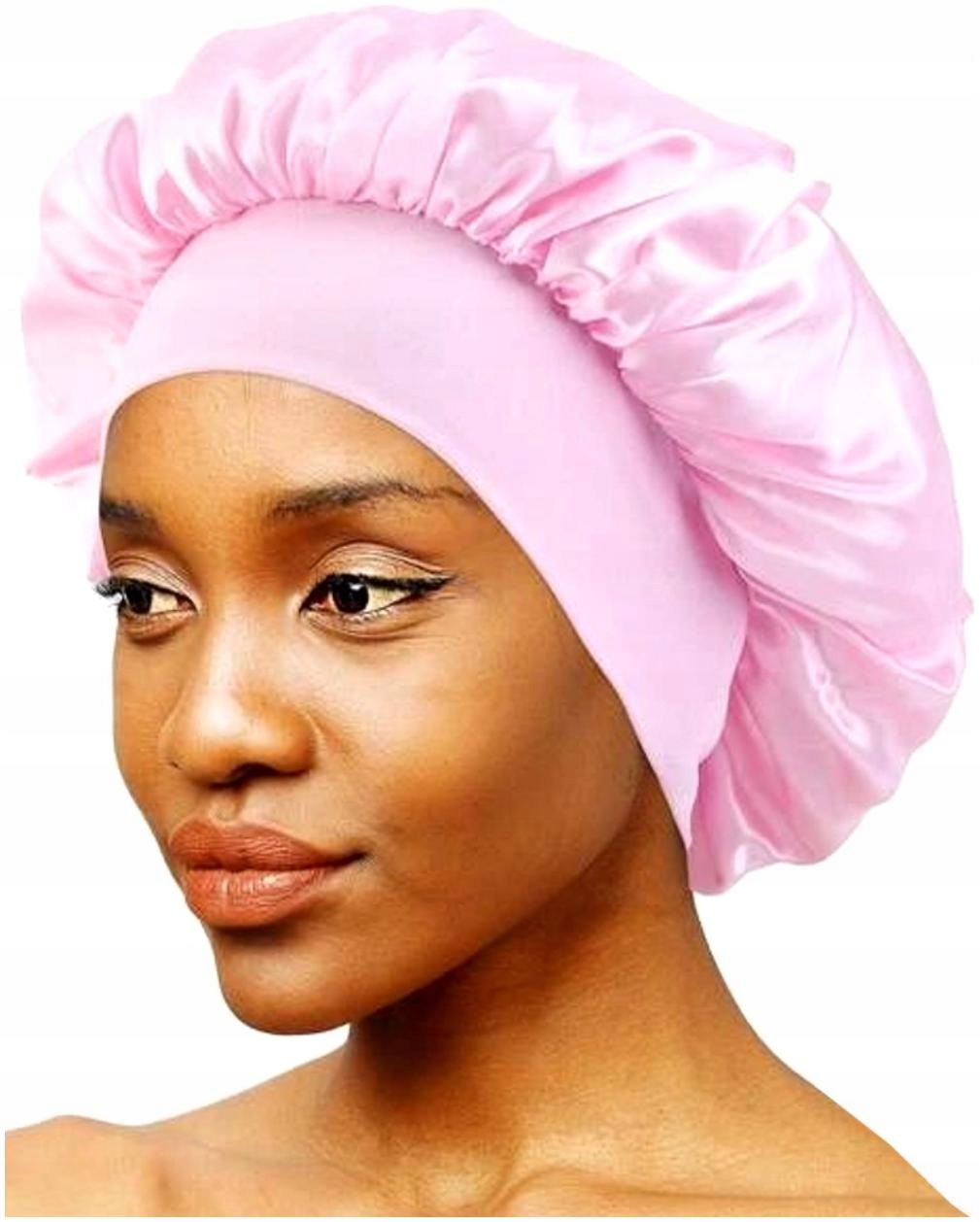 Satynowy Czepek na noc ściągacz na włosy Damski sen