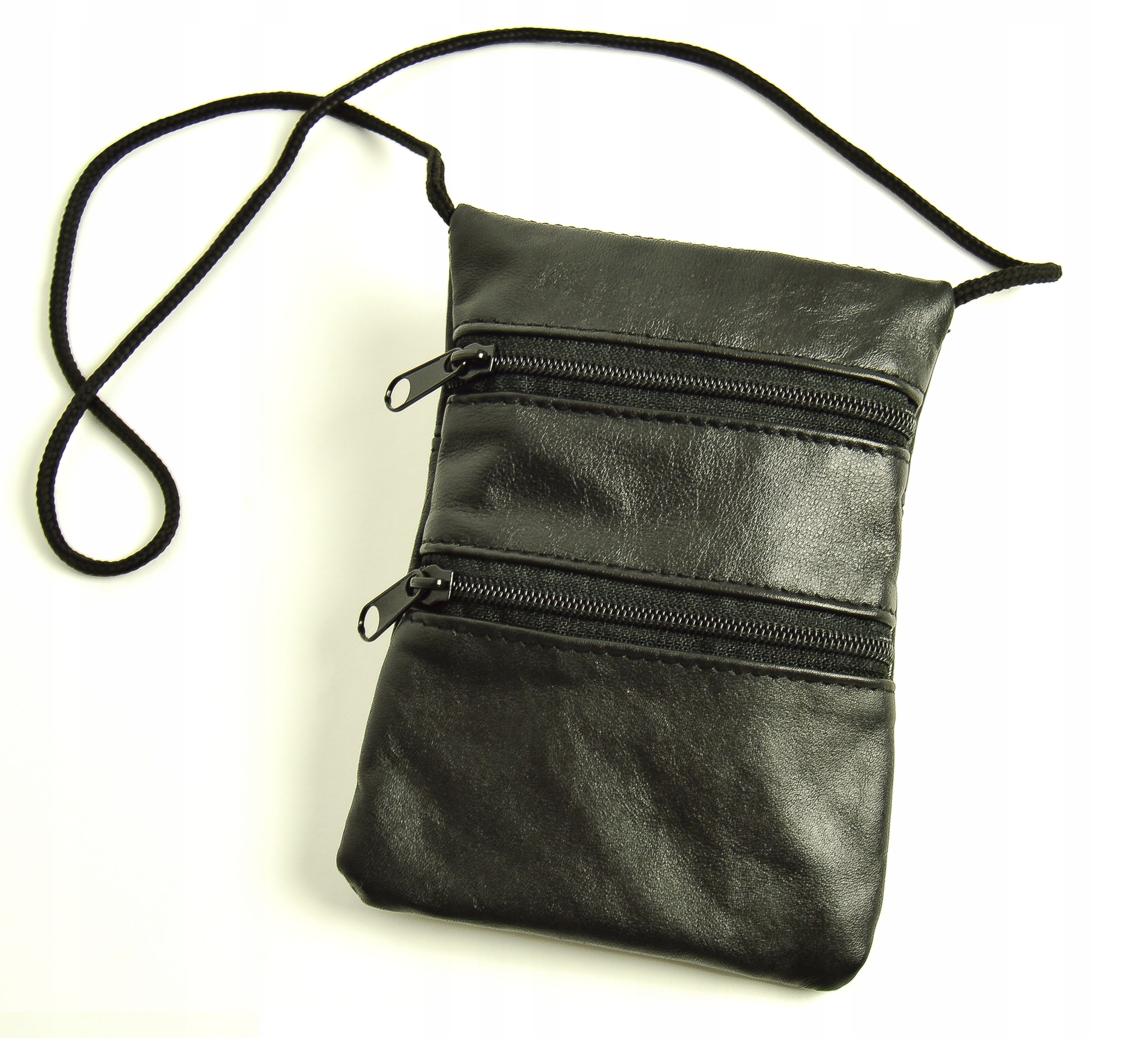 SKÓRA SASZETKA PASZPORTÓWKA ETUI TORBA NA SZYJE PL Kod producenta 001