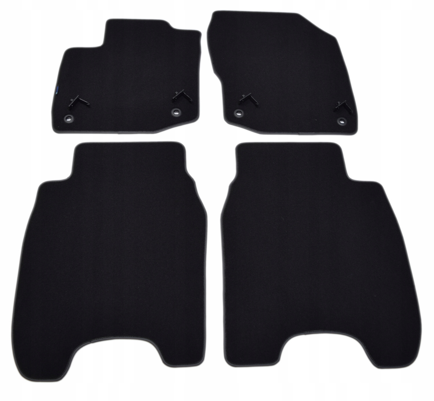 Černé velurové koberce Diamond, Lamówka Honda Civic IX HB/Kombi, rok výroby 11-17