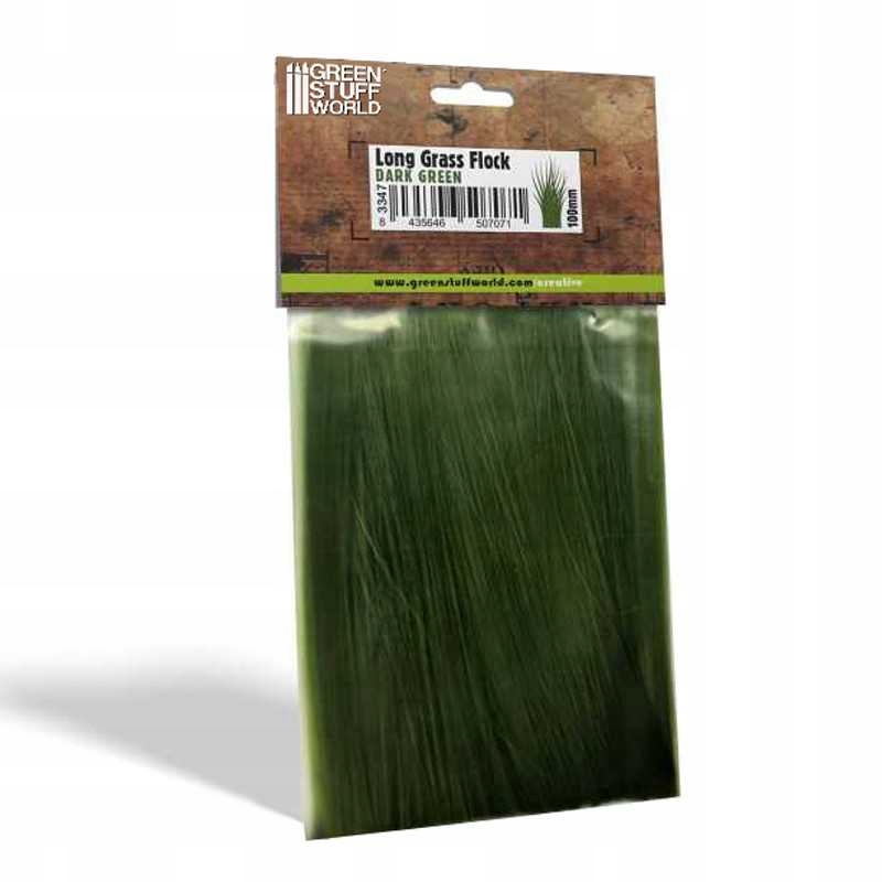 Long Grass Flock 100mm Dark Green by Gsw New