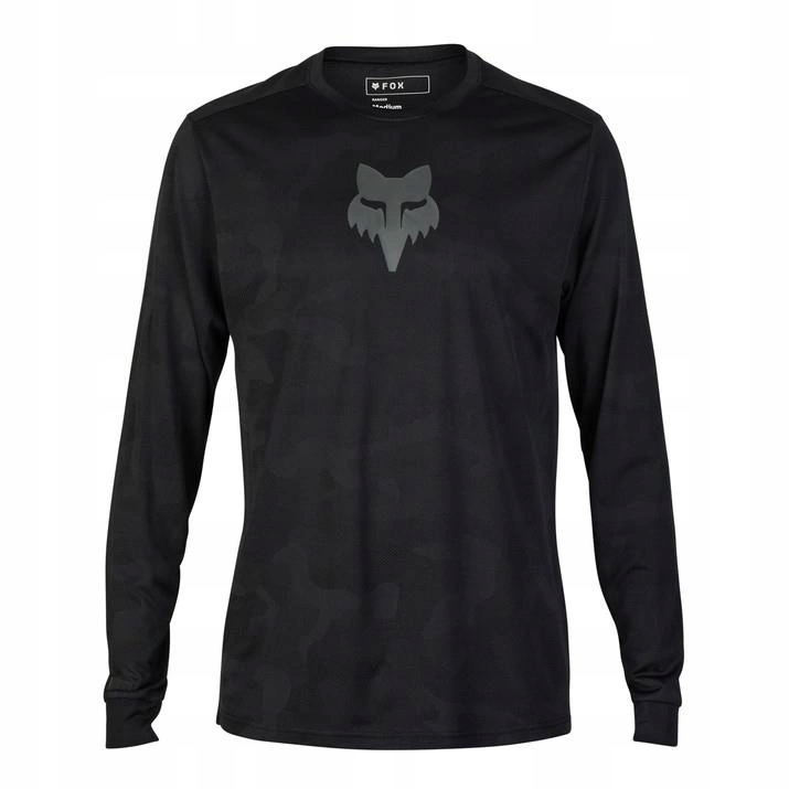Cyklistický dres Fox Ranger S Dlouhým Rukávem Tru Dri Black, černý