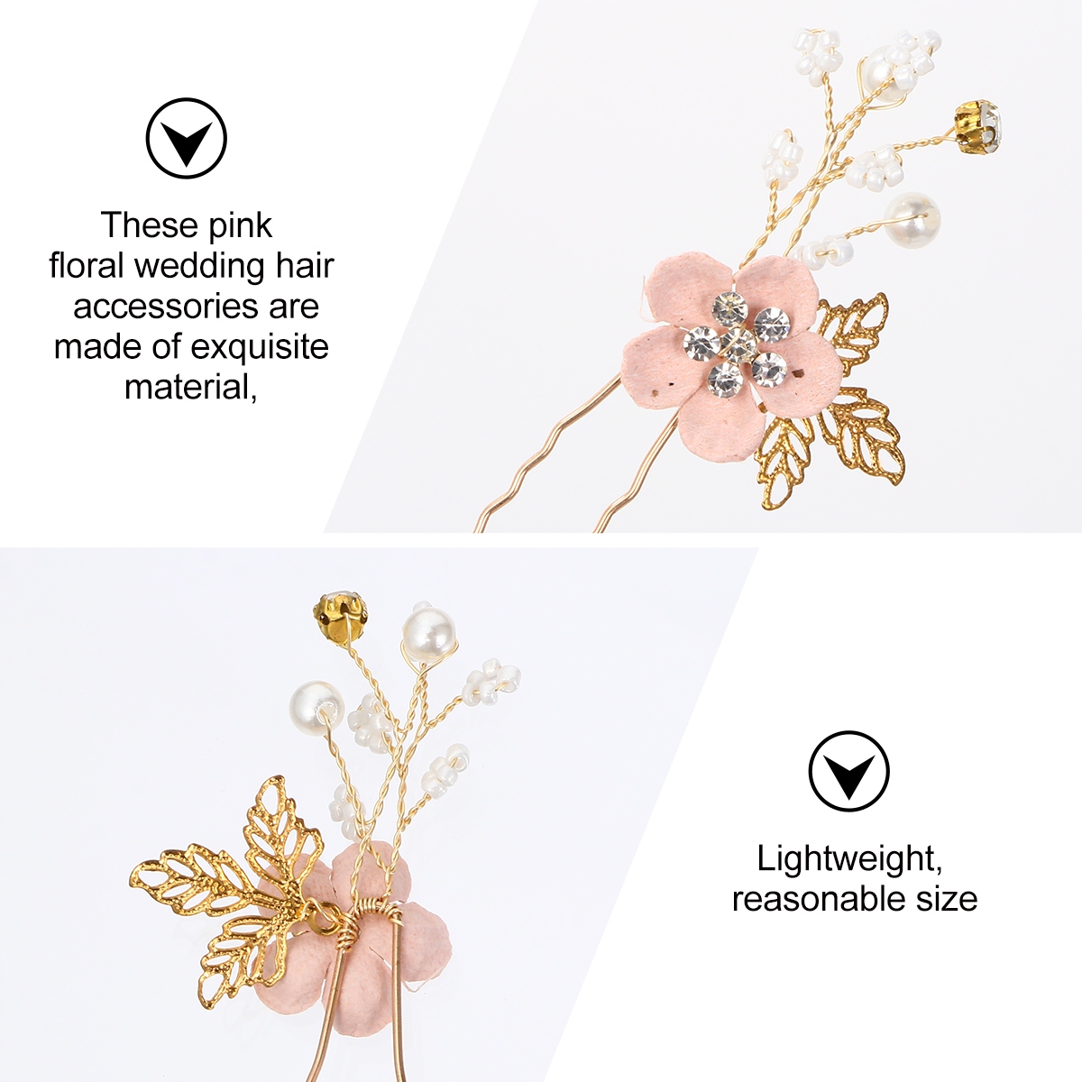 4 SZT. PERŁOWY GRZEBIEŃ DO WŁOSÓW ŚLUBNYCH DEKORACJE WŁOSÓW PANNY MŁODEJ Kod producenta a5455