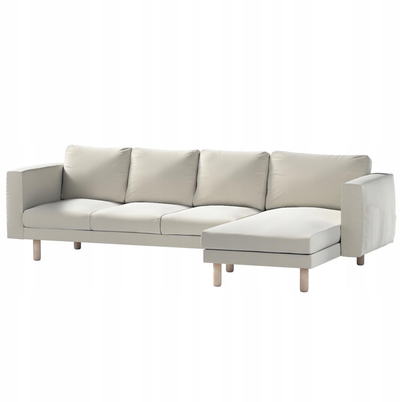 Dekoria Poťah na 4-miestnu pohovku Norsborg s ležadlom Ikea, sivý