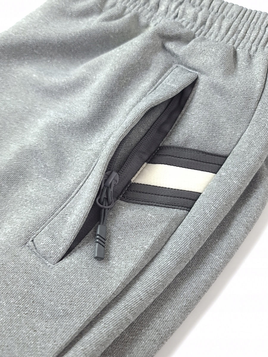 SPODNIE DRESOWE MĘSKIE DRESY bawełniane KIESZENIE ZAMEK modne PREMIUM, 3XL Linia plus size (duże rozmiary)