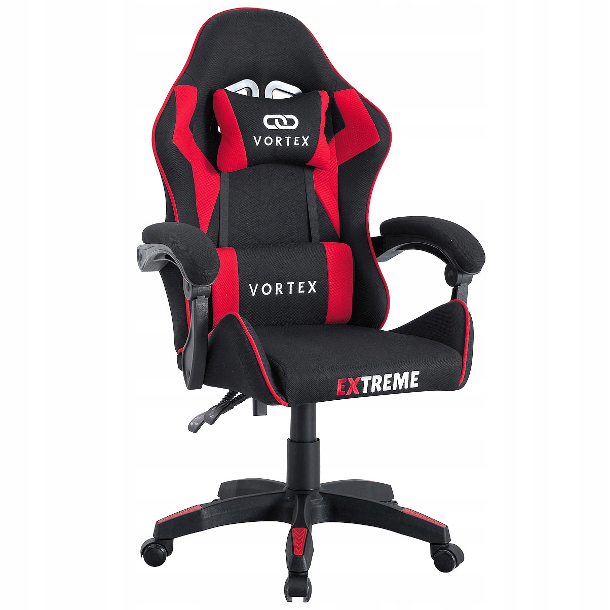 Otočná herní židle pro hráče, Pohodlná, Látková 2 Polštáře