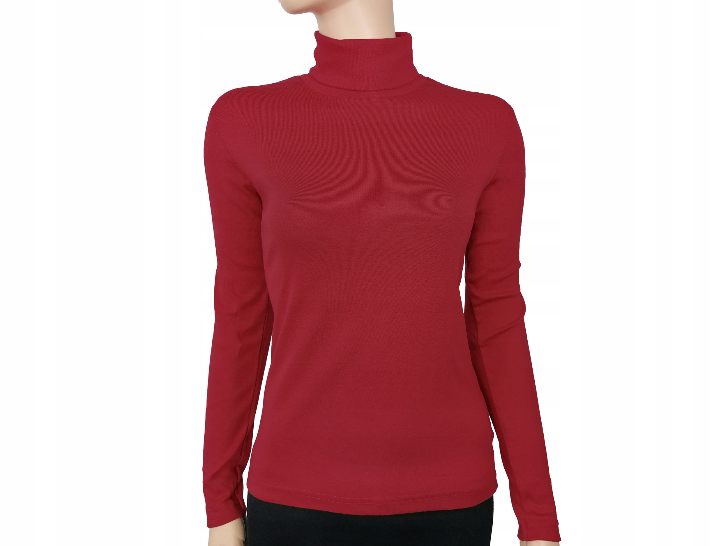 

Bawełniany Golf Tai-pan na długi rękaw bordo M