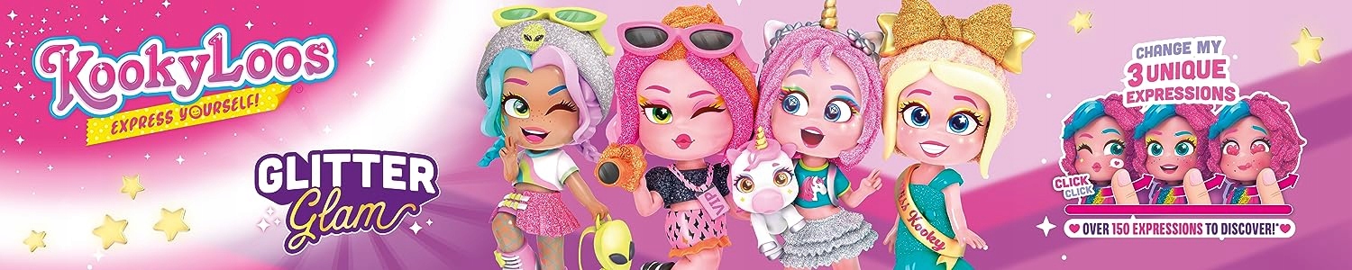 KookyLoos GLITTER GLAM seria 5 lalka niespodzianka kolekcjonerska Magicbox Materiał plastik