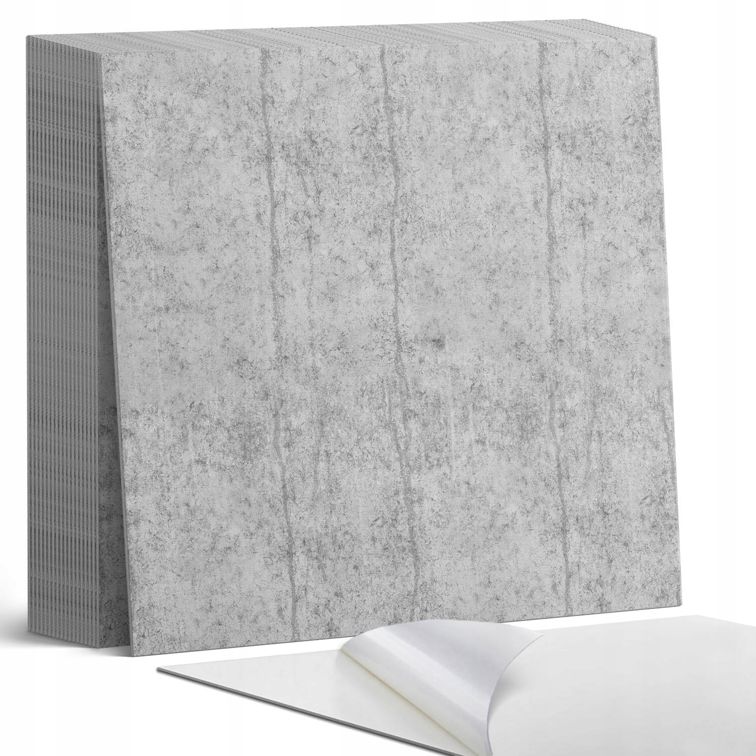 Sada vinylových dlaždic Grafický vzor betonu s kresbami 20 x 20 x 20 cm