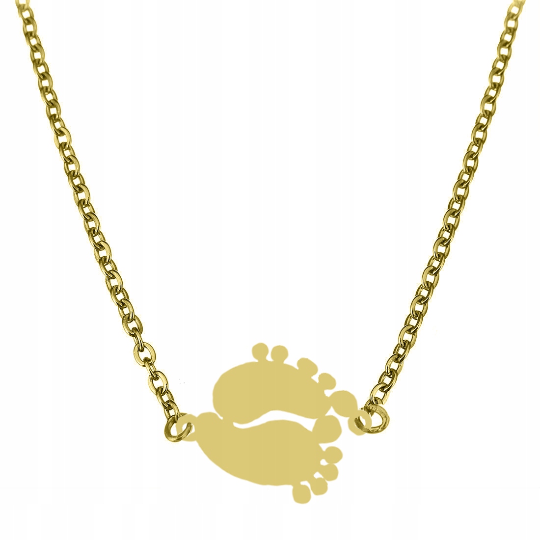 

Złoty Naszyjnik Stal 316 Stópki N111C