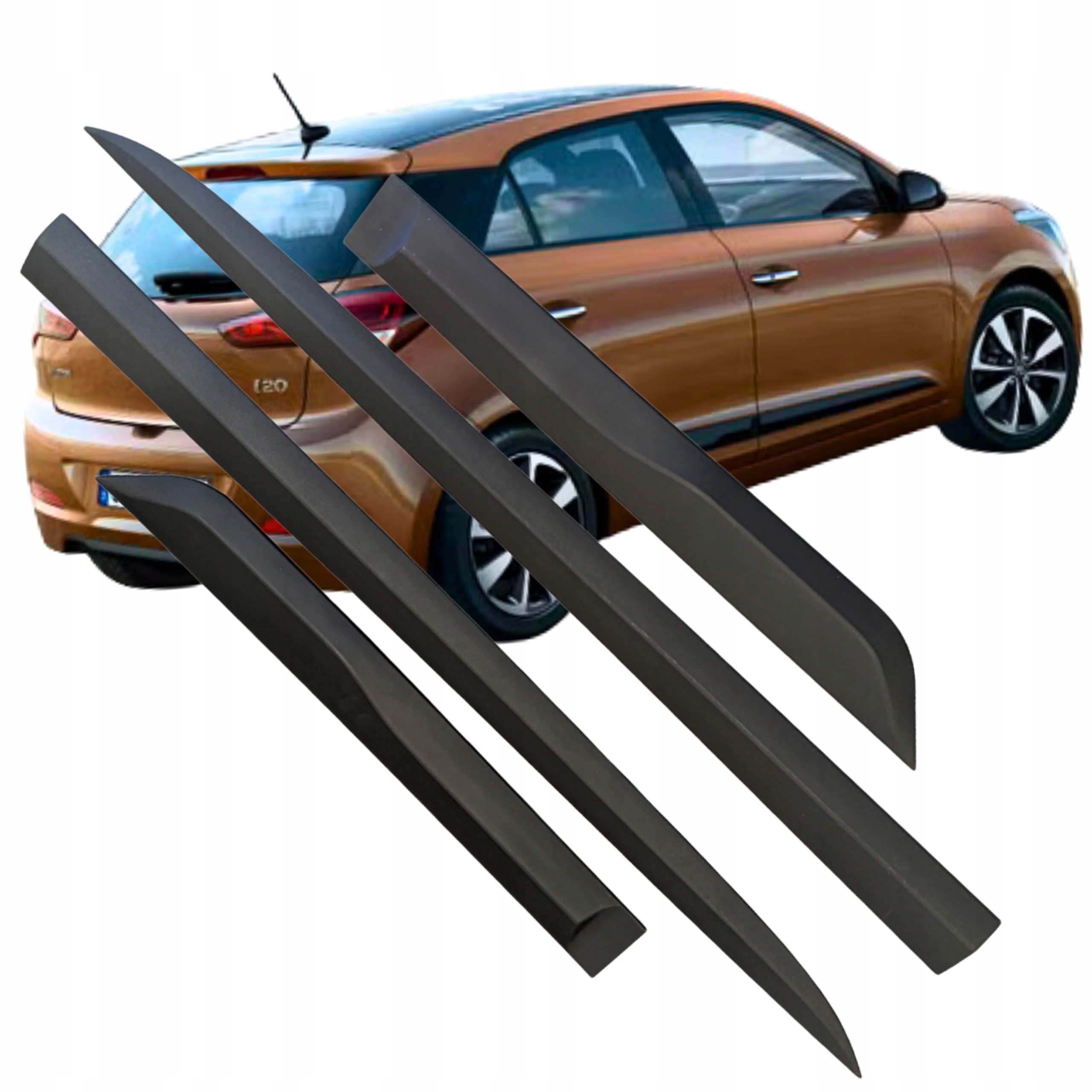 Listwy ozdobne ochronne boczne E8675-2L400J do Hyundai i20 5D od 2015 ...
