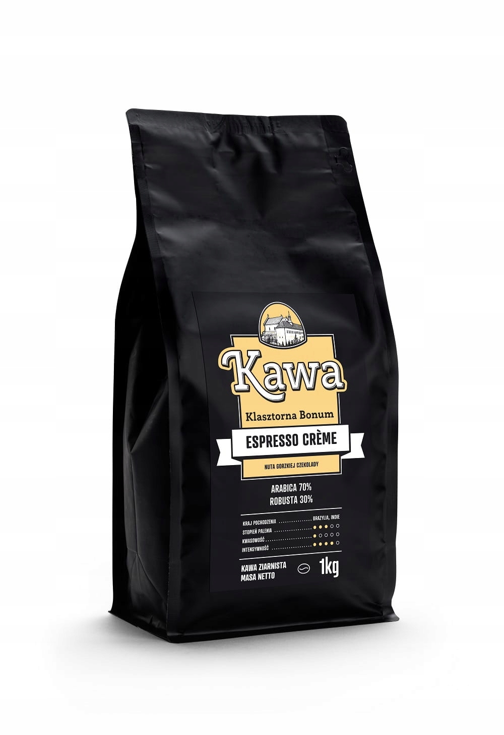 Kawa Klasztorna Bonum Espresso Creme Ziarnista 1KG