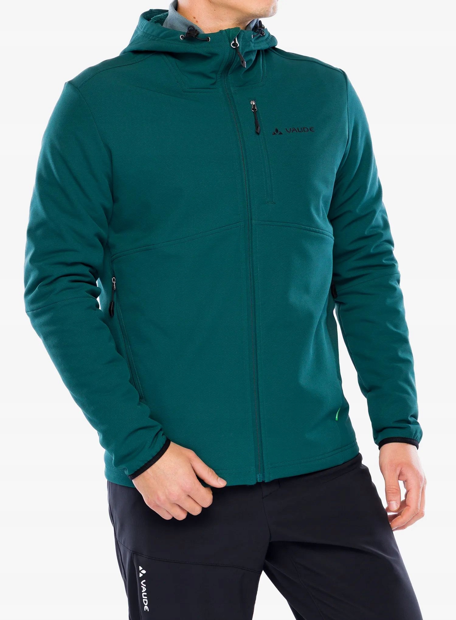 Fleecová bunda Vaude Elope Stormfleece Hoody deep pond L