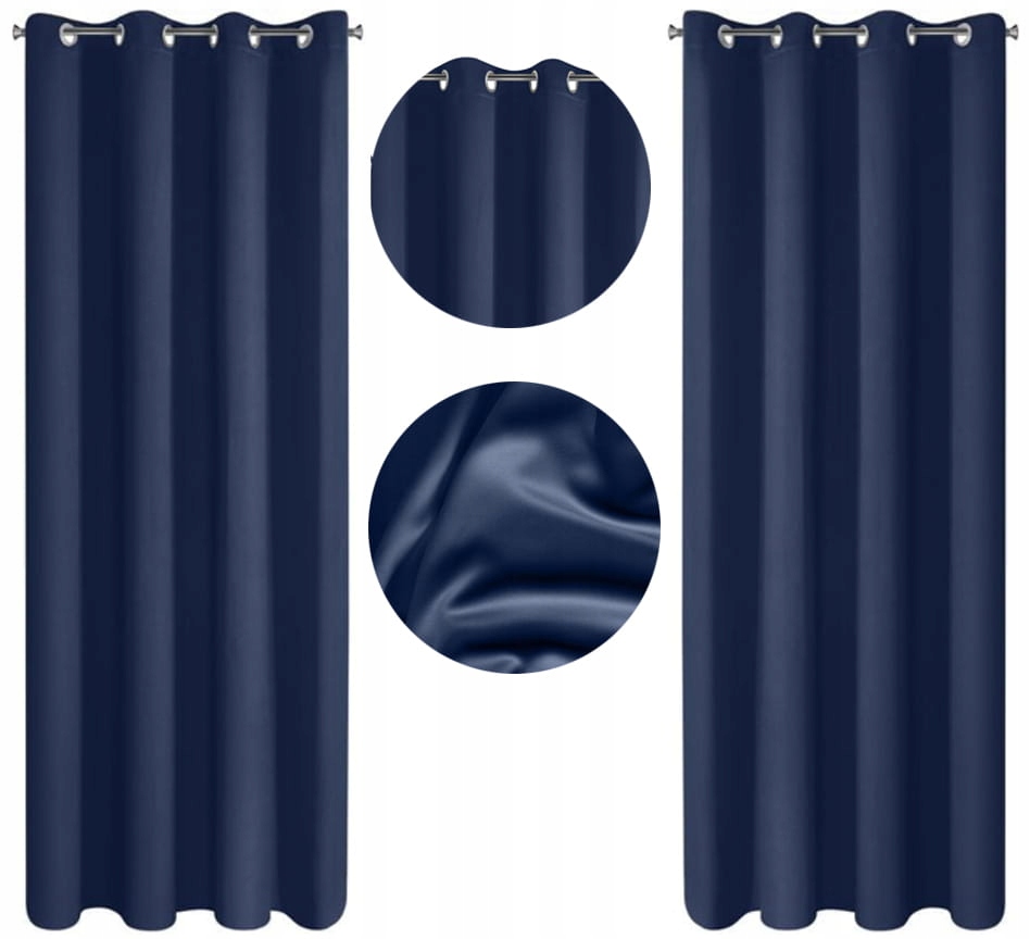 

Zasłony Gotowe zaciemniające Na Przelotkach Kółka