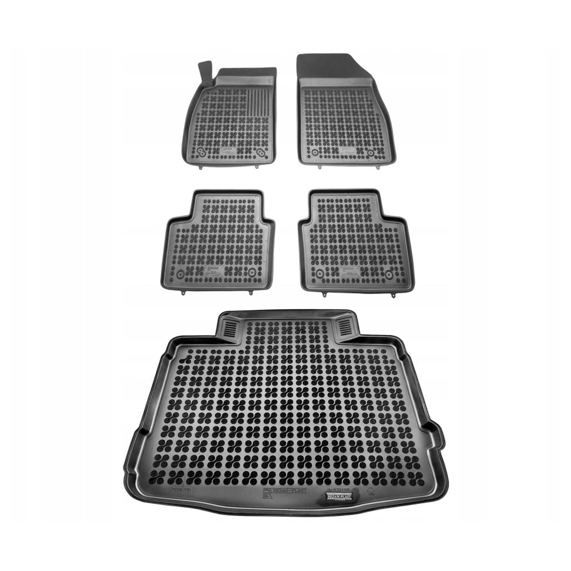 Gumová sada kobercov a rohoží Opel Insignia I A 2008-2017 Hatchback s kolesom