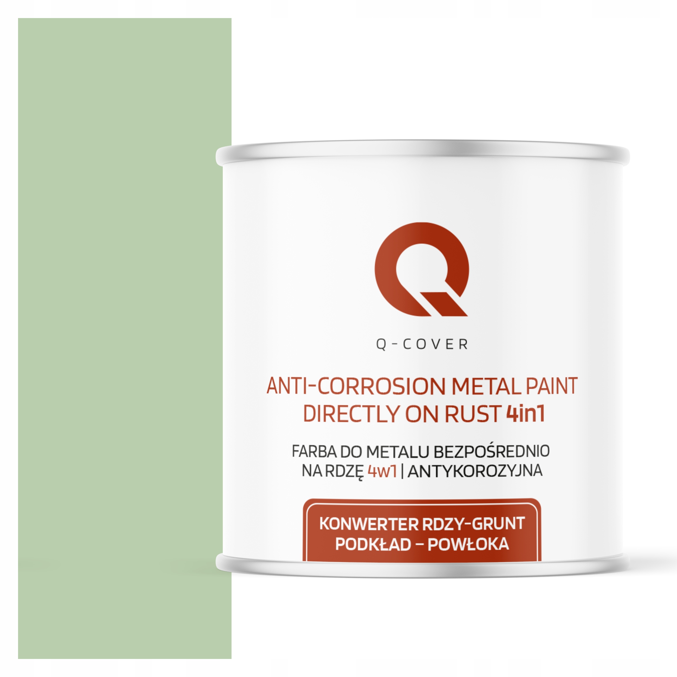 Farba Na Kov Na Hrdzu 4v1 Zelená Pastelová Ral 6019 Vysoký Lesk 2.5L