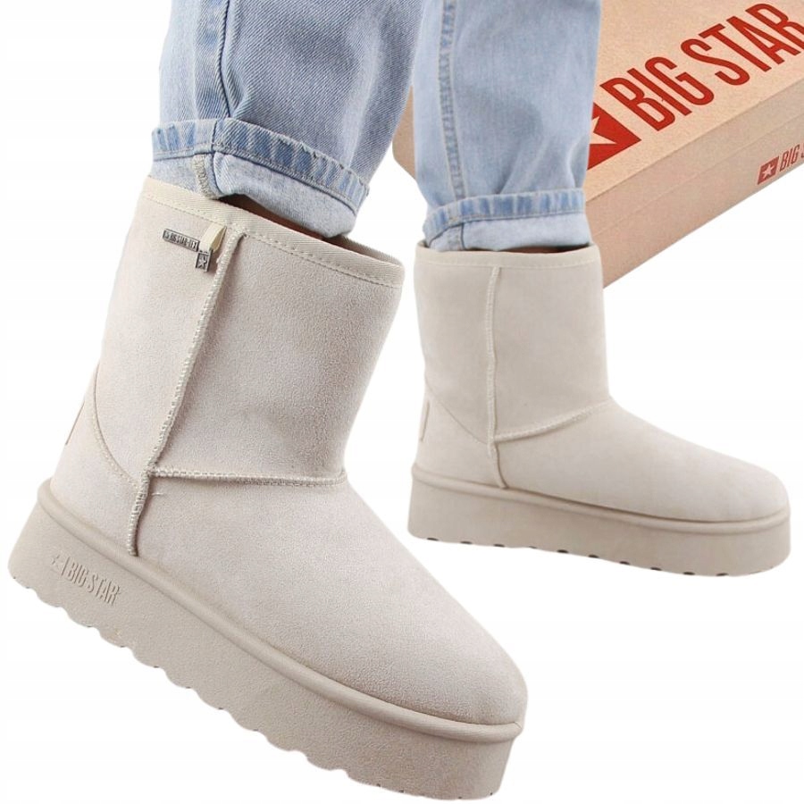 BUTY DAMSKIE ZIMOWE BIG STAR ŚNIEGOWCE OCIEPLANE