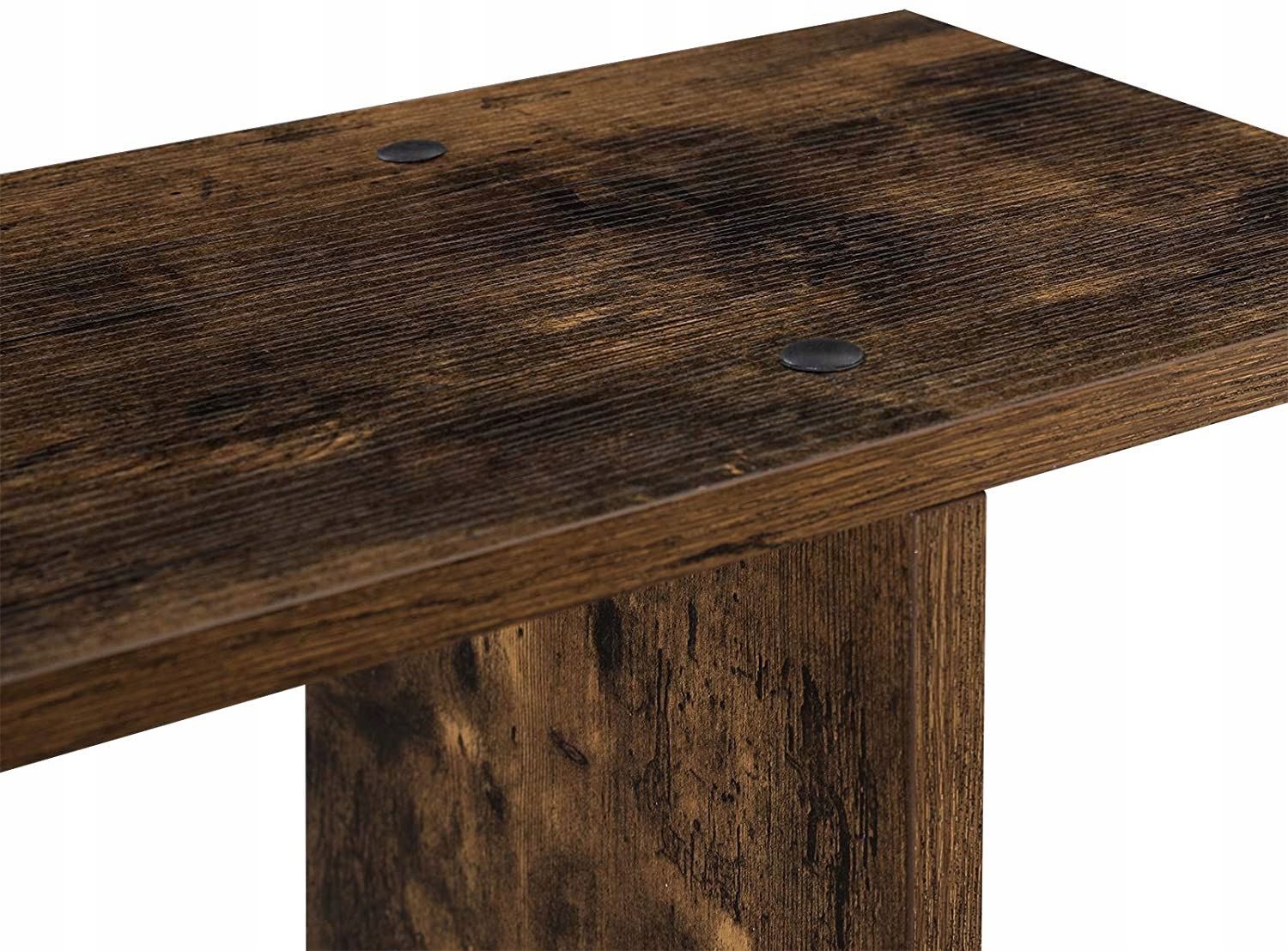 REGAŁ 4 POZIOMY PÓŁKA RUSTYKALNA VINTAGE 70 x 127 x 24 cm LOFT BRĄZ Głębokość mebla 24 cm