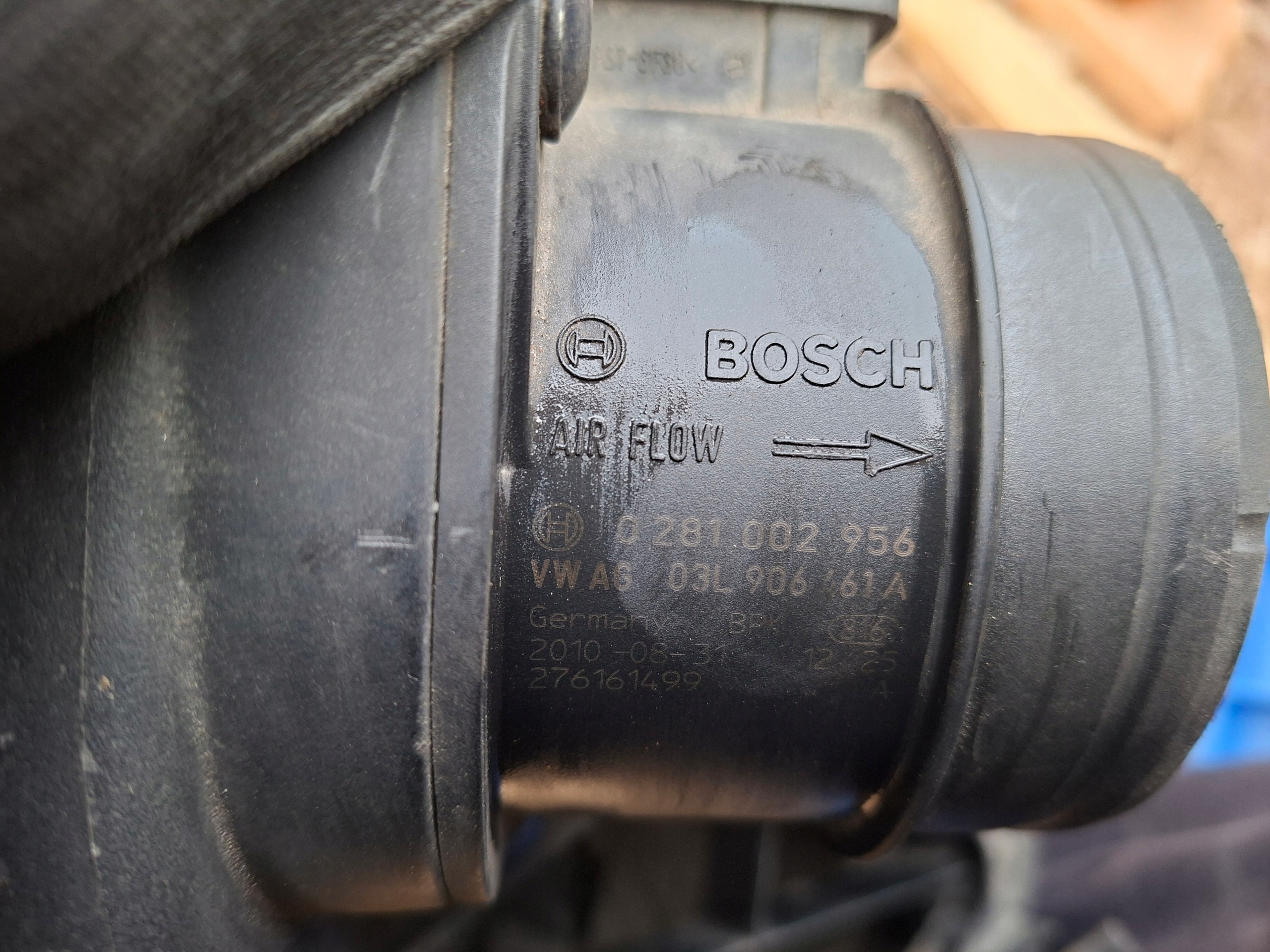 Gehäuse filter luft AUDI A4 B8 Luftmassenmesser 8K0133837T 8K0133843E