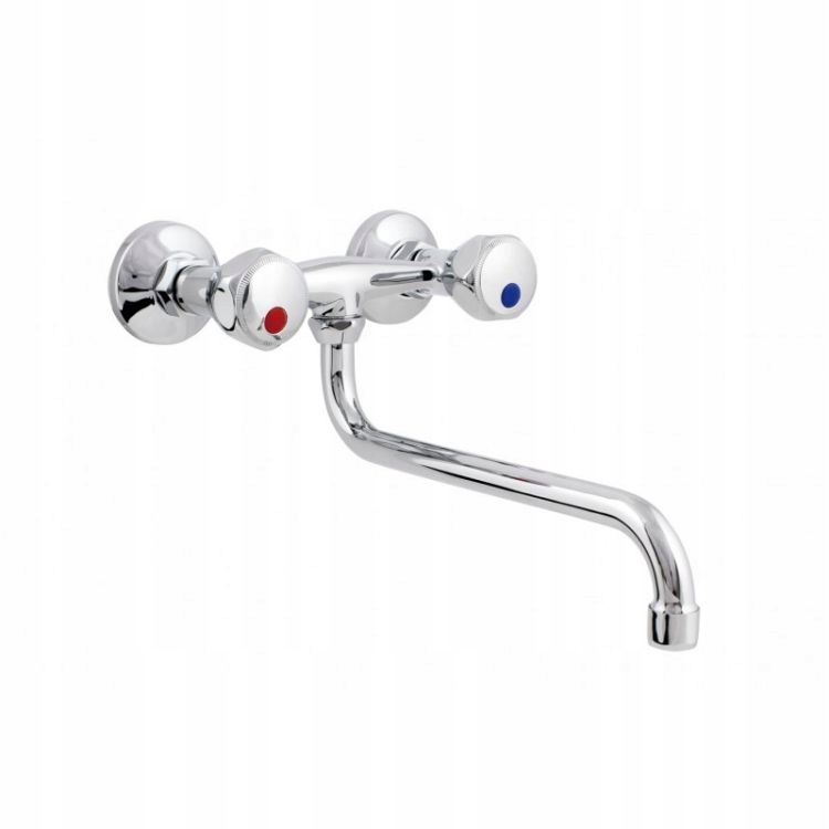 Bateria kuchenna ścienna Hydroland Standard srebrny B104