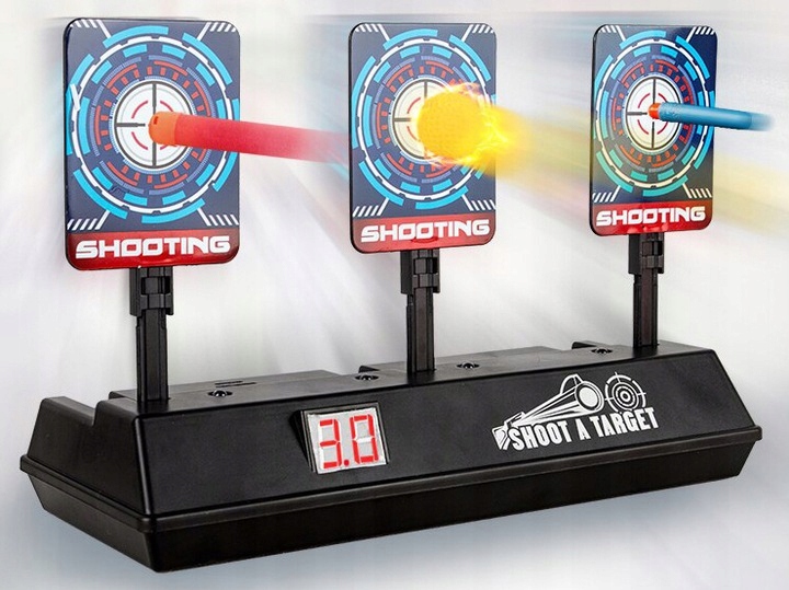 TARCZA ELEKTRONICZNA 3 CELE DO NERF STRZELNICA Bohater Inny