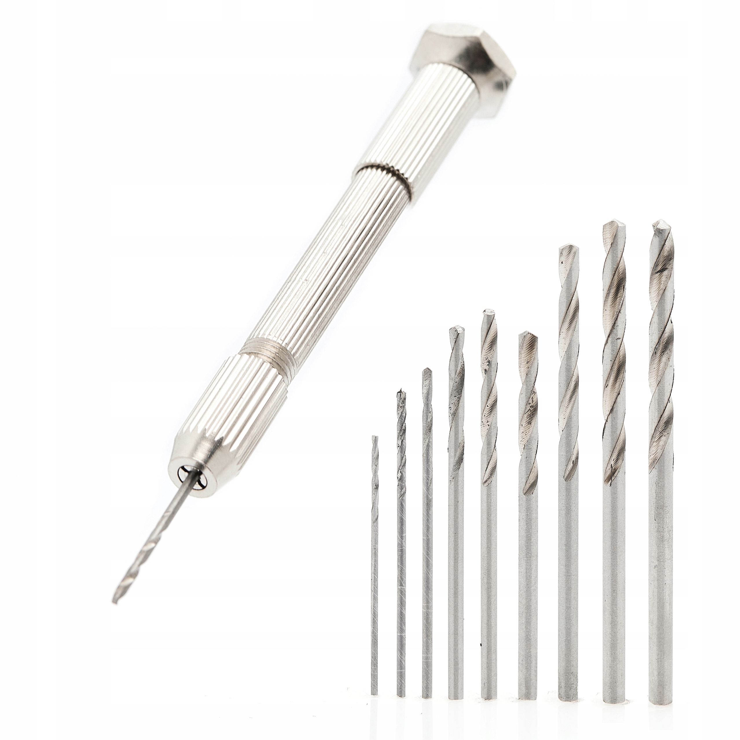 

Ręczna Mini Wiertarka Dociskowa 10 Wierteł 0,8-3MM