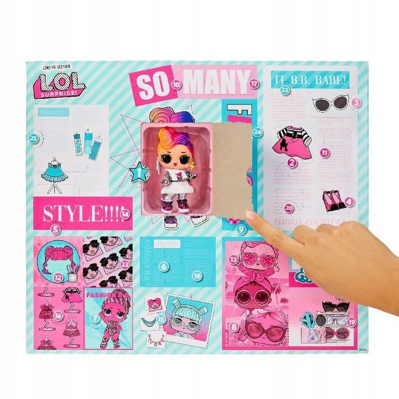 MGA LOL SURPRISE ZESTAW KALENDARZ ADWENTOWY LALKA + NIESPODZIANKI Kod producenta 586951