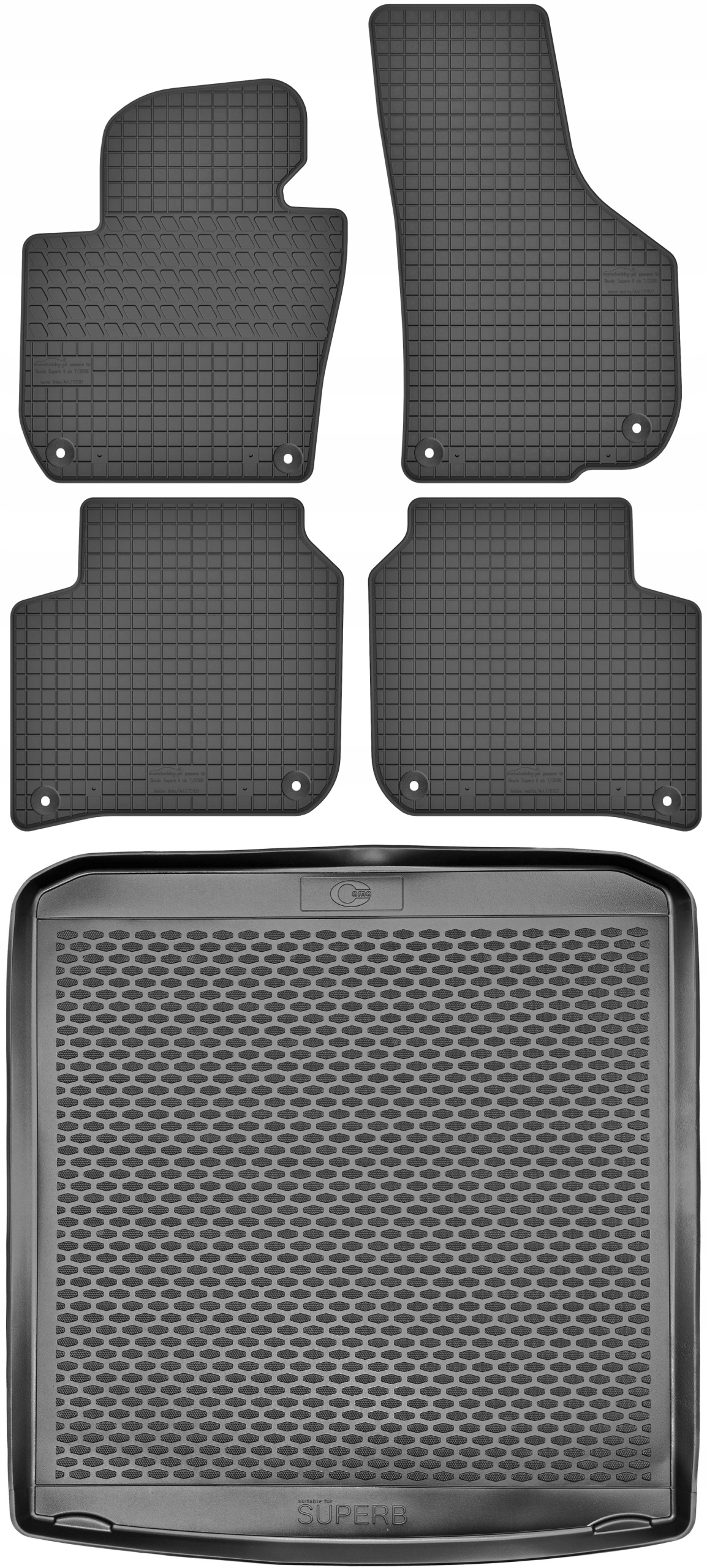 Škoda Superb II Kombi 2008-2014 Koberce rohož