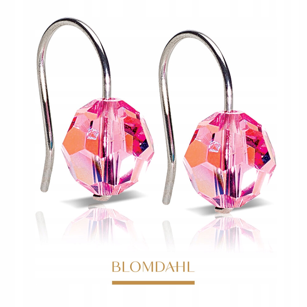 Blomdahl Náušnice Pendant Bead Light Rose 8 mm