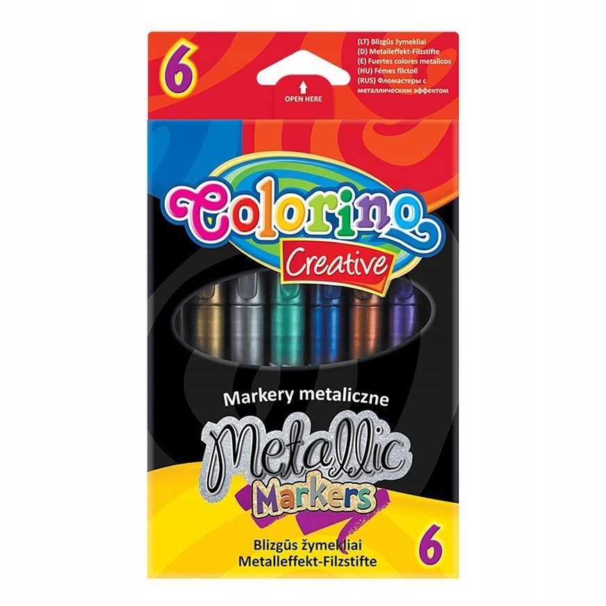 Markery metalizowane 6 kol. Colorino Kids 32582PTR Marka Colorino
