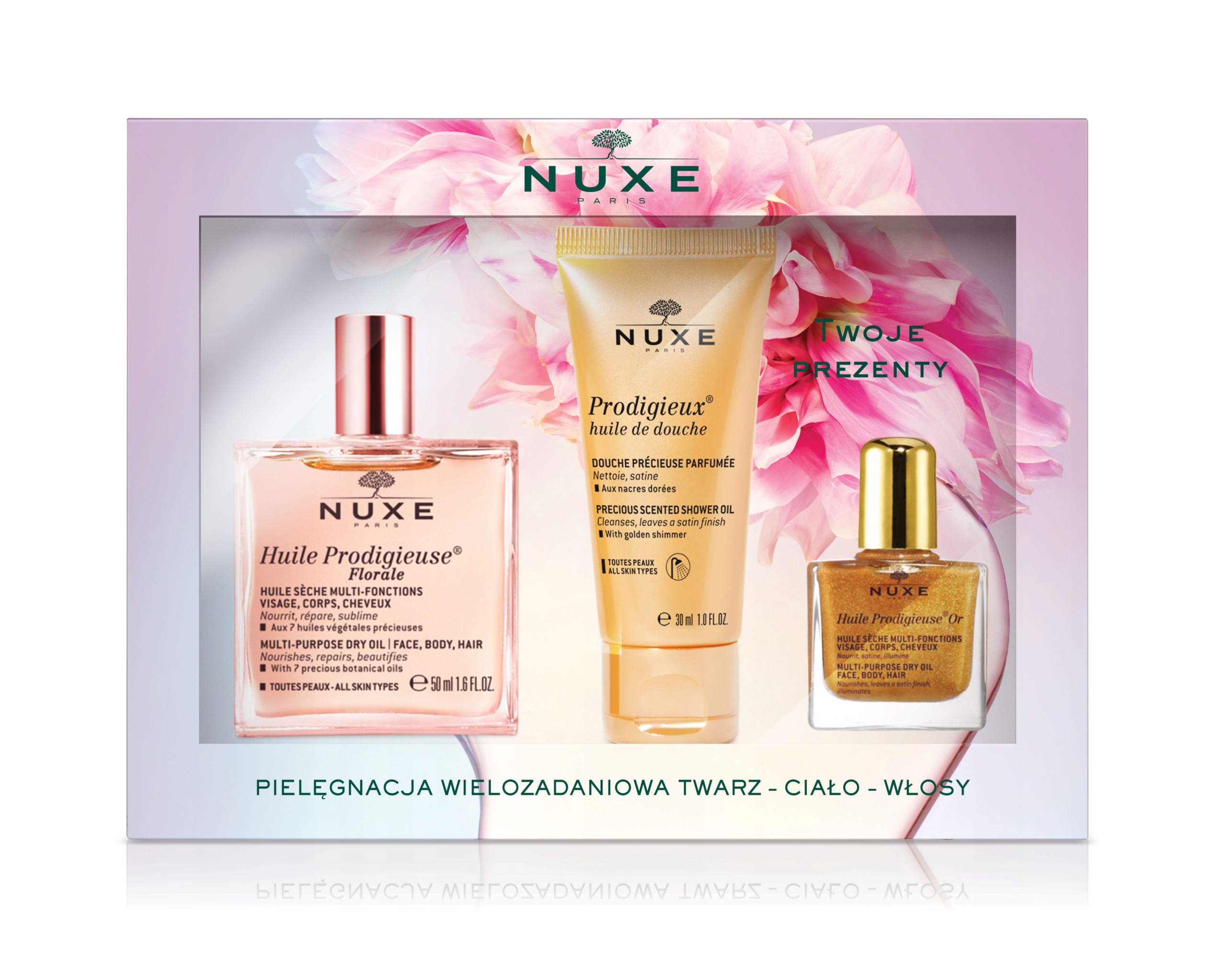 

Nuxe Zestaw Florale + Olejek pod prysznic Gratis