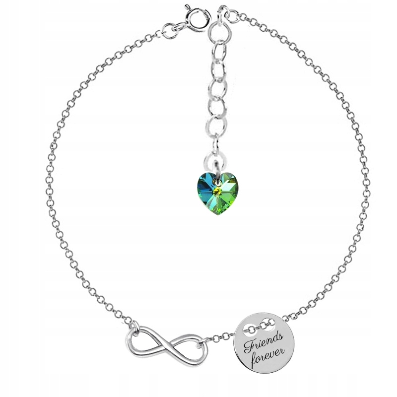 

Bransoletka Kółko Infinity Z Kr. Swarovski Grawer