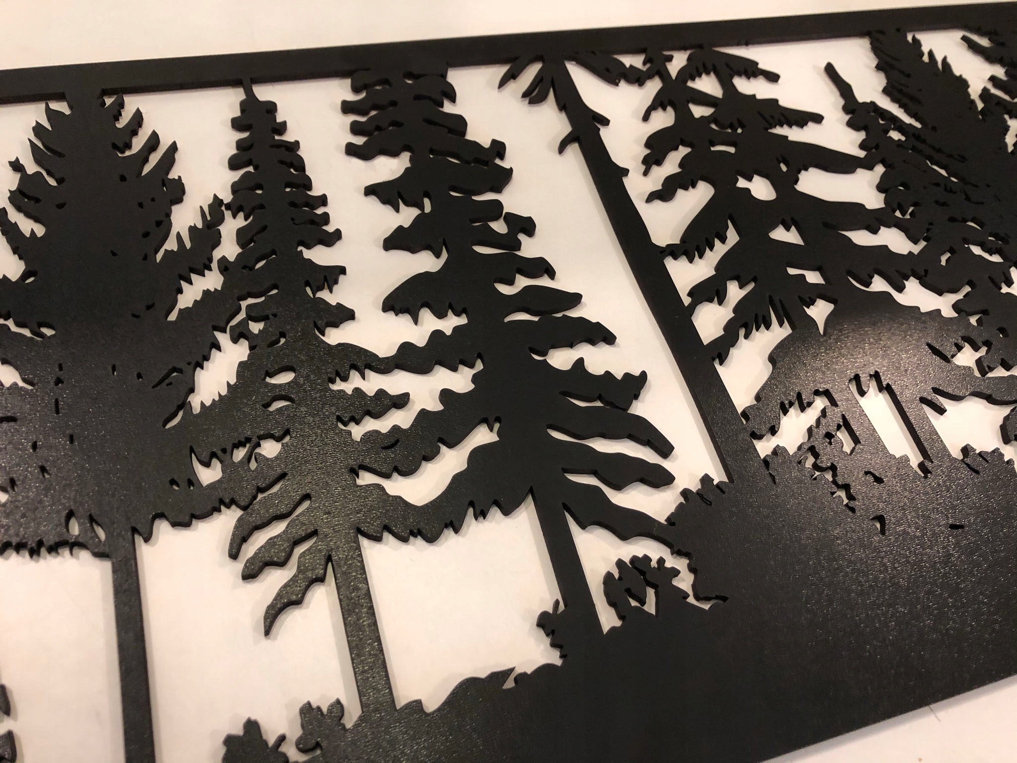 OBRAZ AŻUROWY DEKORACJA ŚCIENNA PANEL DRZEWA LAS Producent Fido