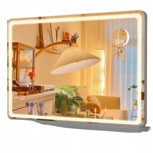 Kozmetické Led Zrkadlo Hasipu 55X80 CM, Podsvietené Zrkadlo S Usb Portom