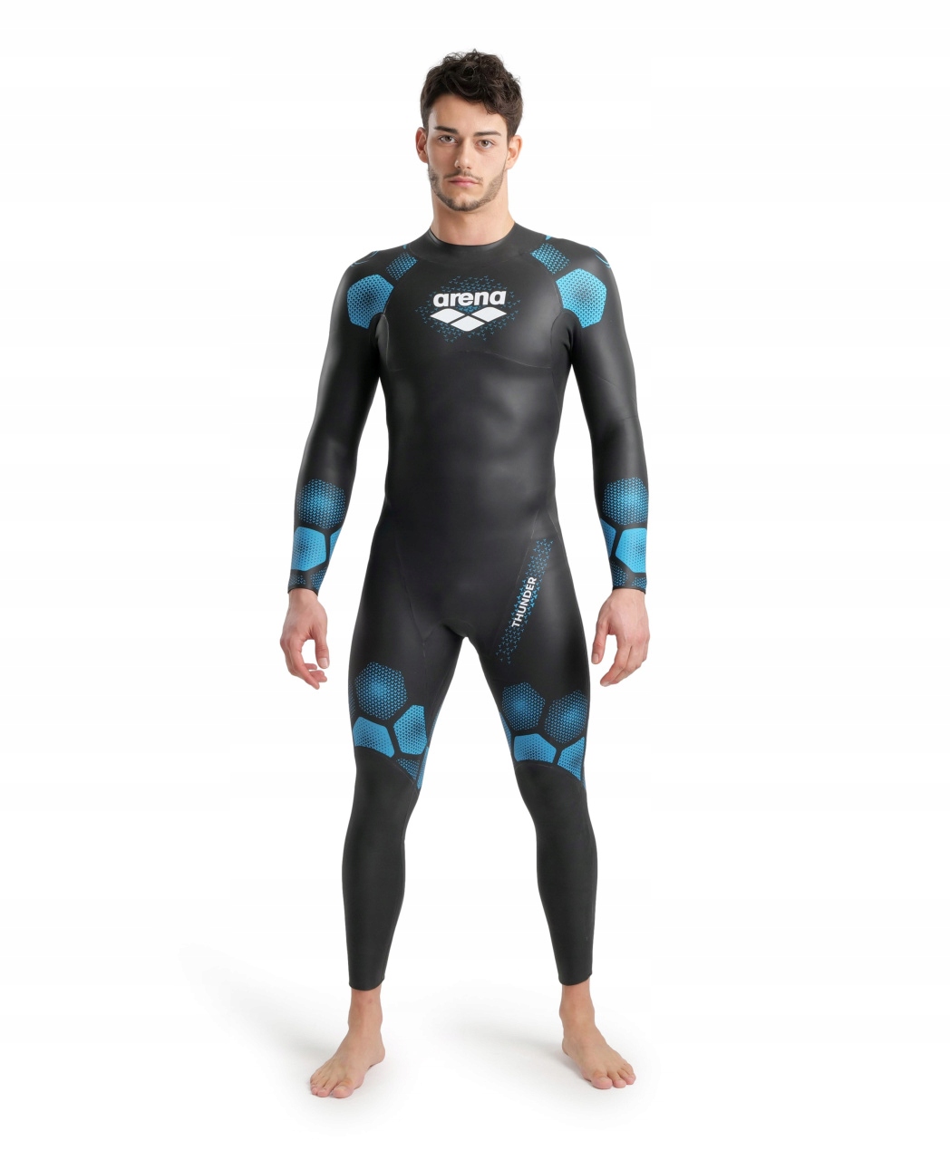 Triatlonová pěna Arena Thunder Wetsuit Man neoprenová XL Holiday Black