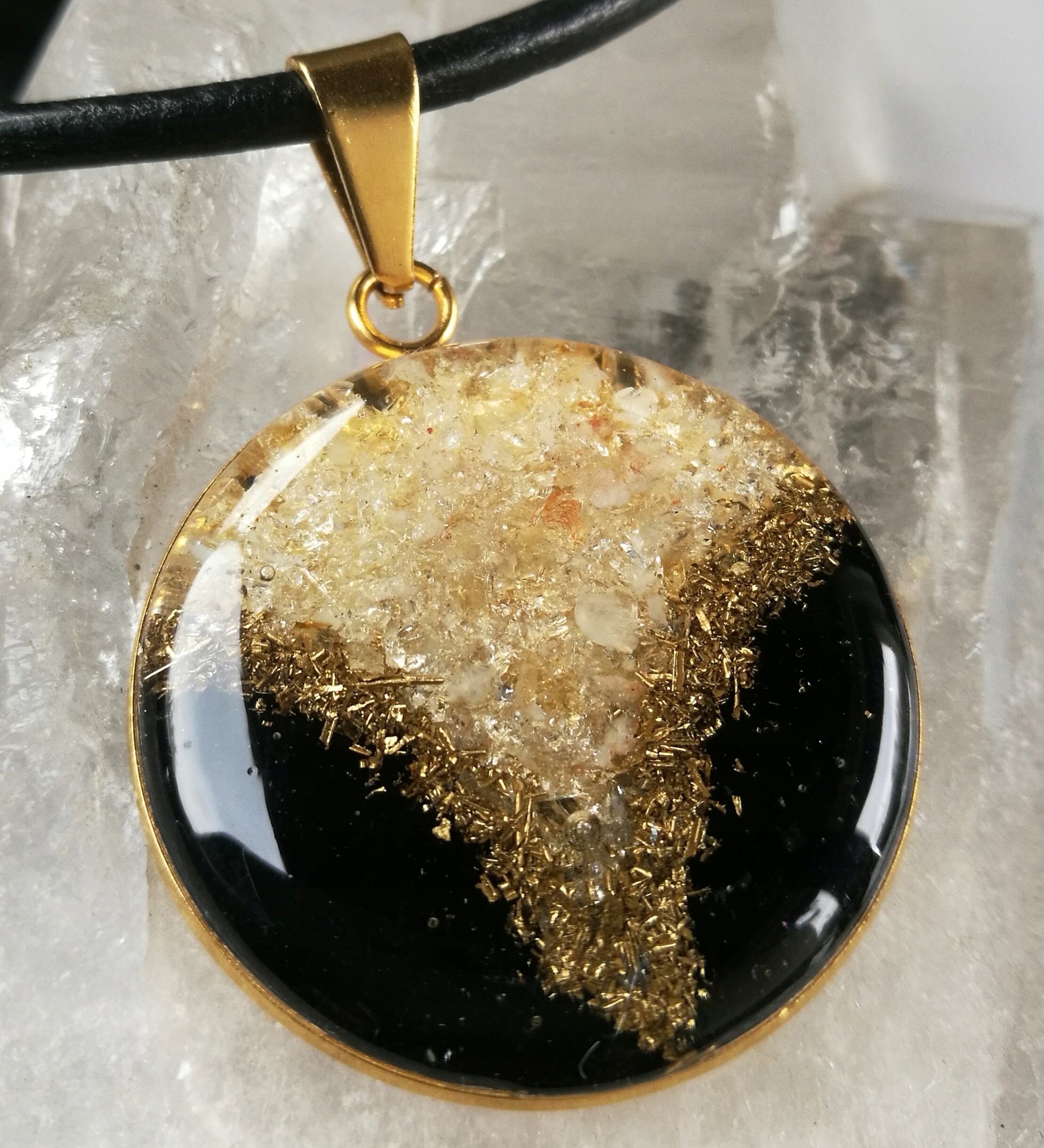 Orgonit Zářič 5G Turmalín Citron Amulet Mag
