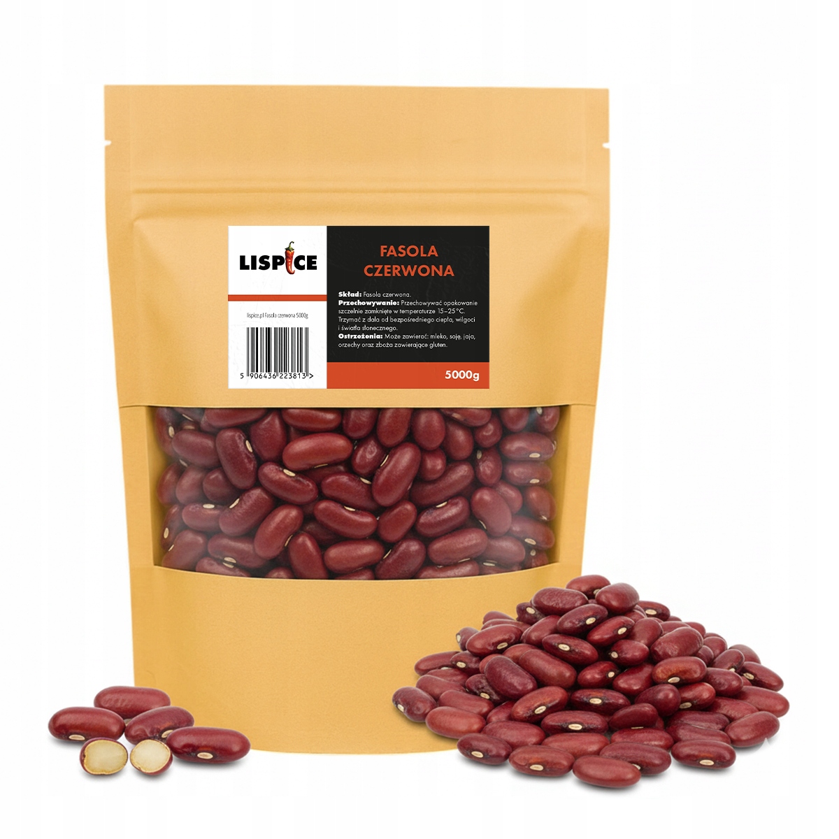 Červené fazole 5000 g do polévek, gulášů a jednohrnkových pokrmů