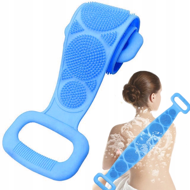 MYJKA SILIKONOWA DO MYCIA MASAŻU PLECÓW MASAŻER PAS SILIKONOWY MASOWANIA