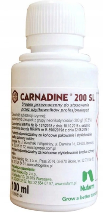 

Carnadine 200SL 100ml NuFarm Stonka Owadobójczy