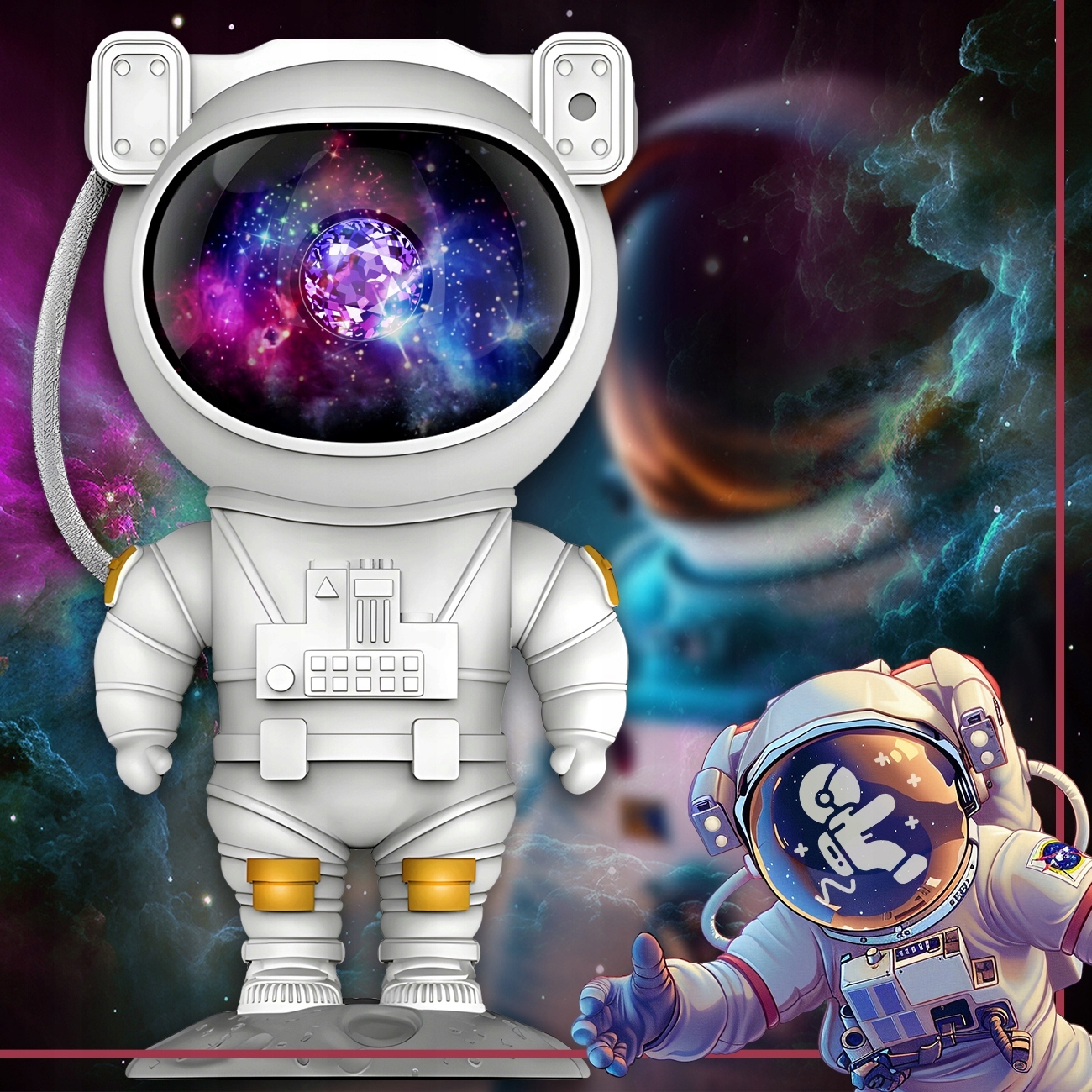 PROJEKTOR GWIAZD ASTRONAUTA LAMPKA NOCNA DLA DZIECI KOSMOS PILOT RZUTNIK Kod producenta Kosmonauta