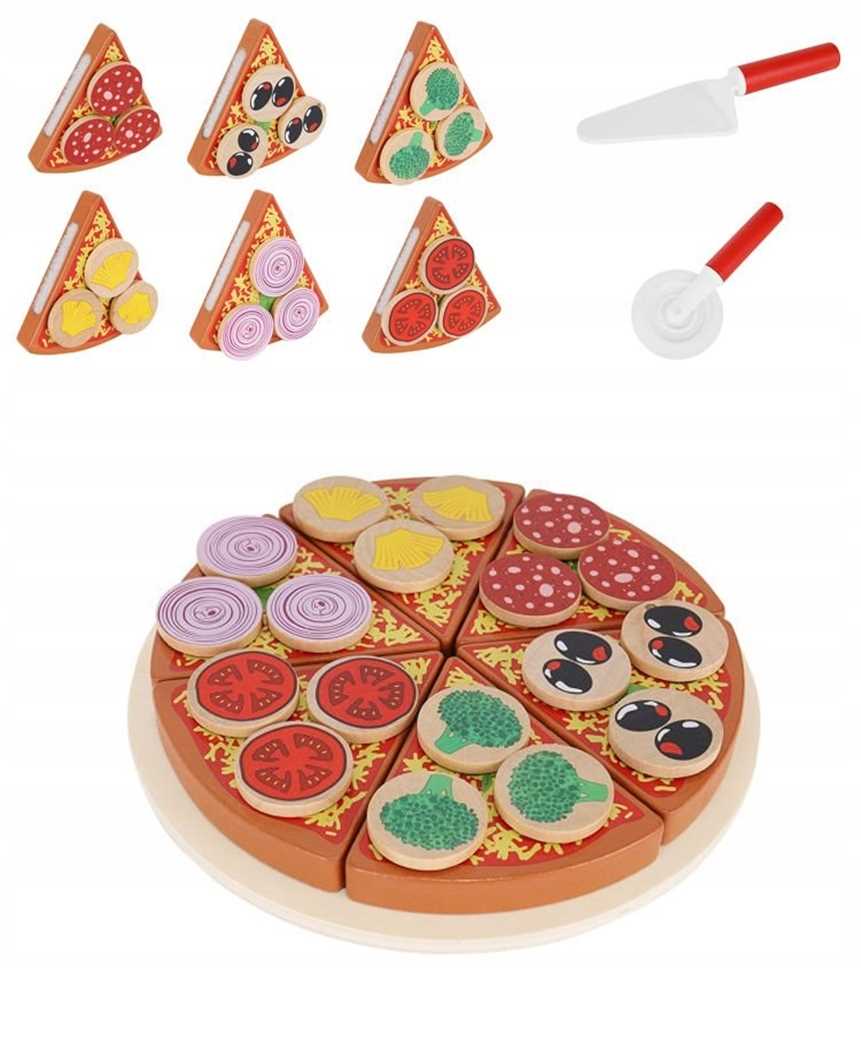 

Drewniana Pizza do Krojenia na Rzep Akcesoria Nóż
