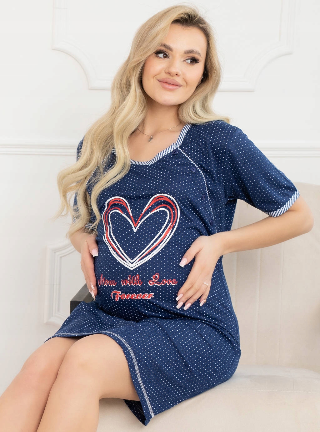 KOSZULA CIĄŻOWA DO KARMIENIA ROZPINANA GUZIKI M Marka Formommy