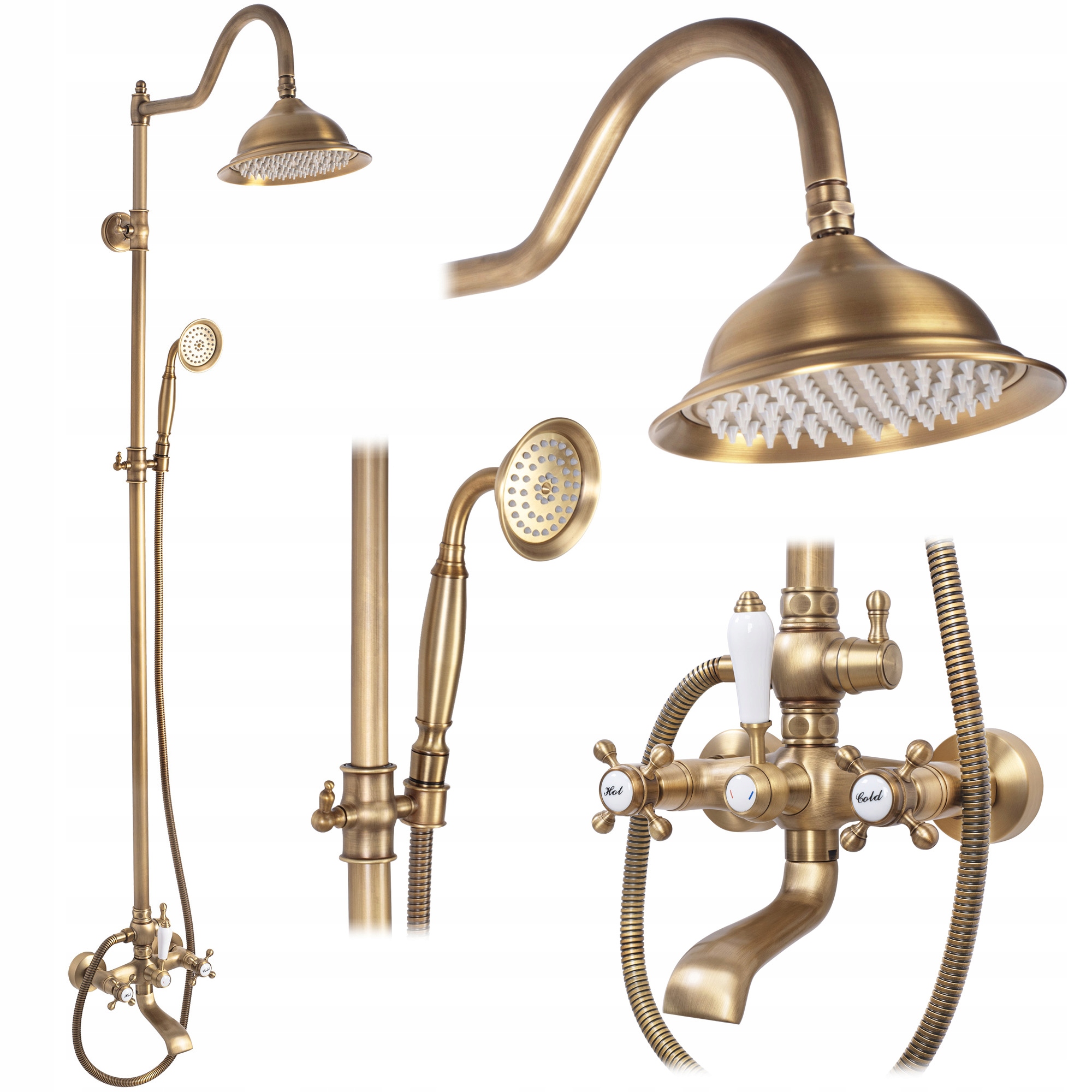 Striekací Set Bergamo Starožitný Bronz